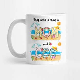 Happiness Is Being A Mom And Gee Summer Beach Happy Mother's Day Mug